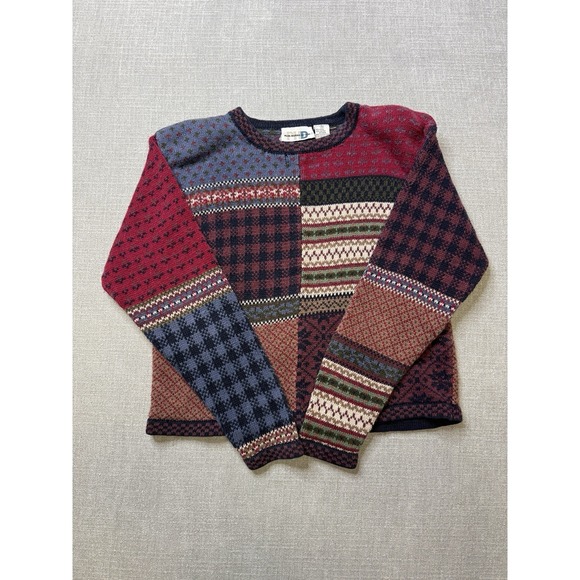 Paul Harris Sweaters - Vintage Paul Harris Design Patchwork Knit Sweater Women's Small Retro Y2K